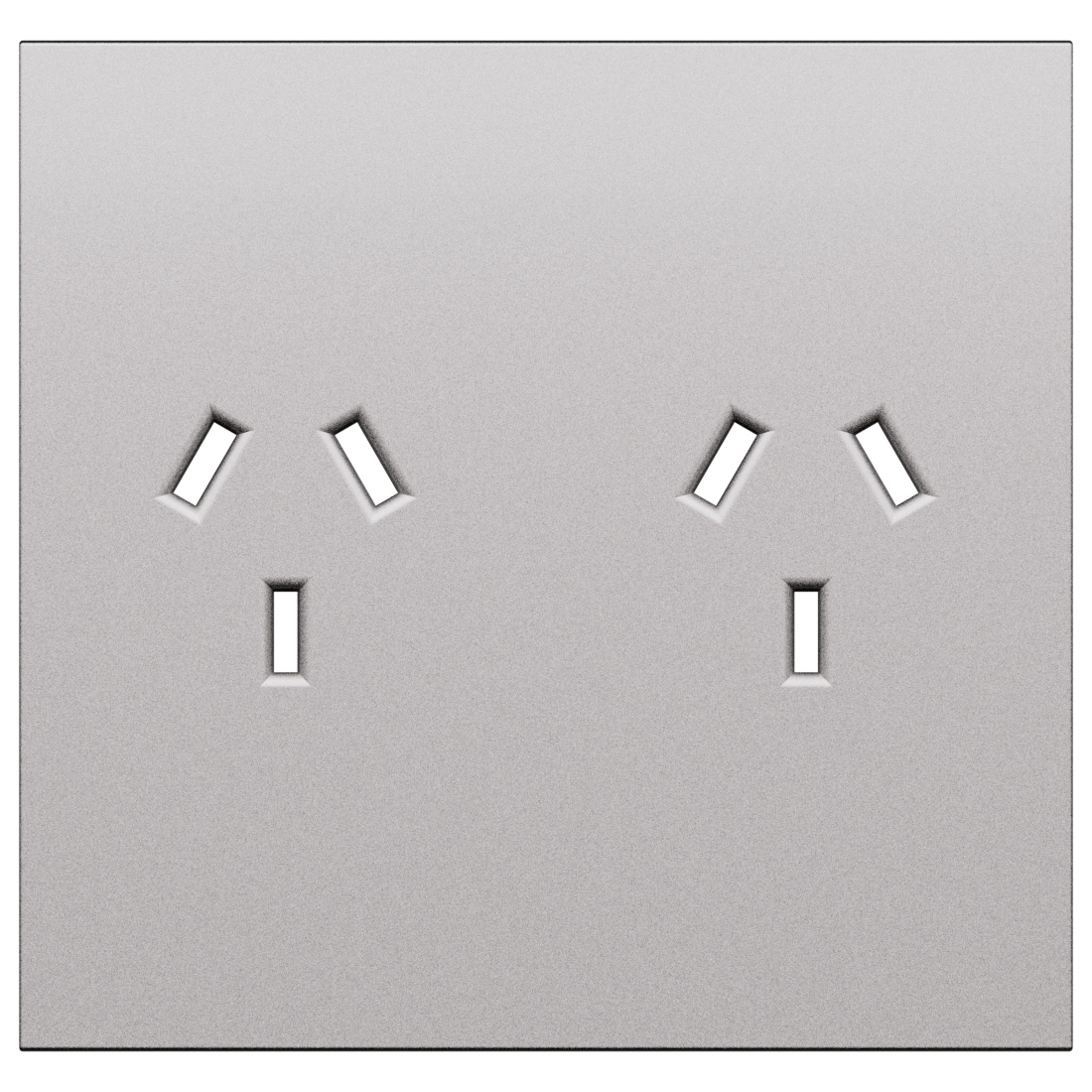 Cover for australian standard sockets Item K4132   Steel