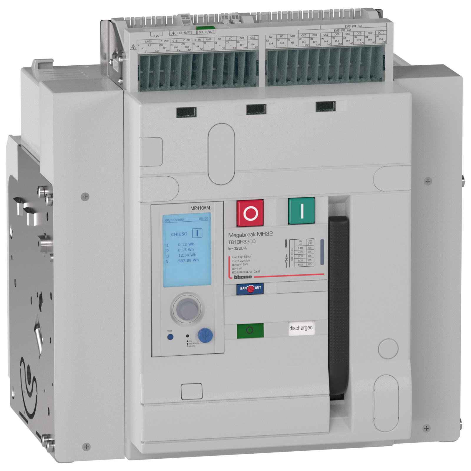 ACB MEGABREAK MH32 fixed 3P Frame 2 - 3200A - 65kA