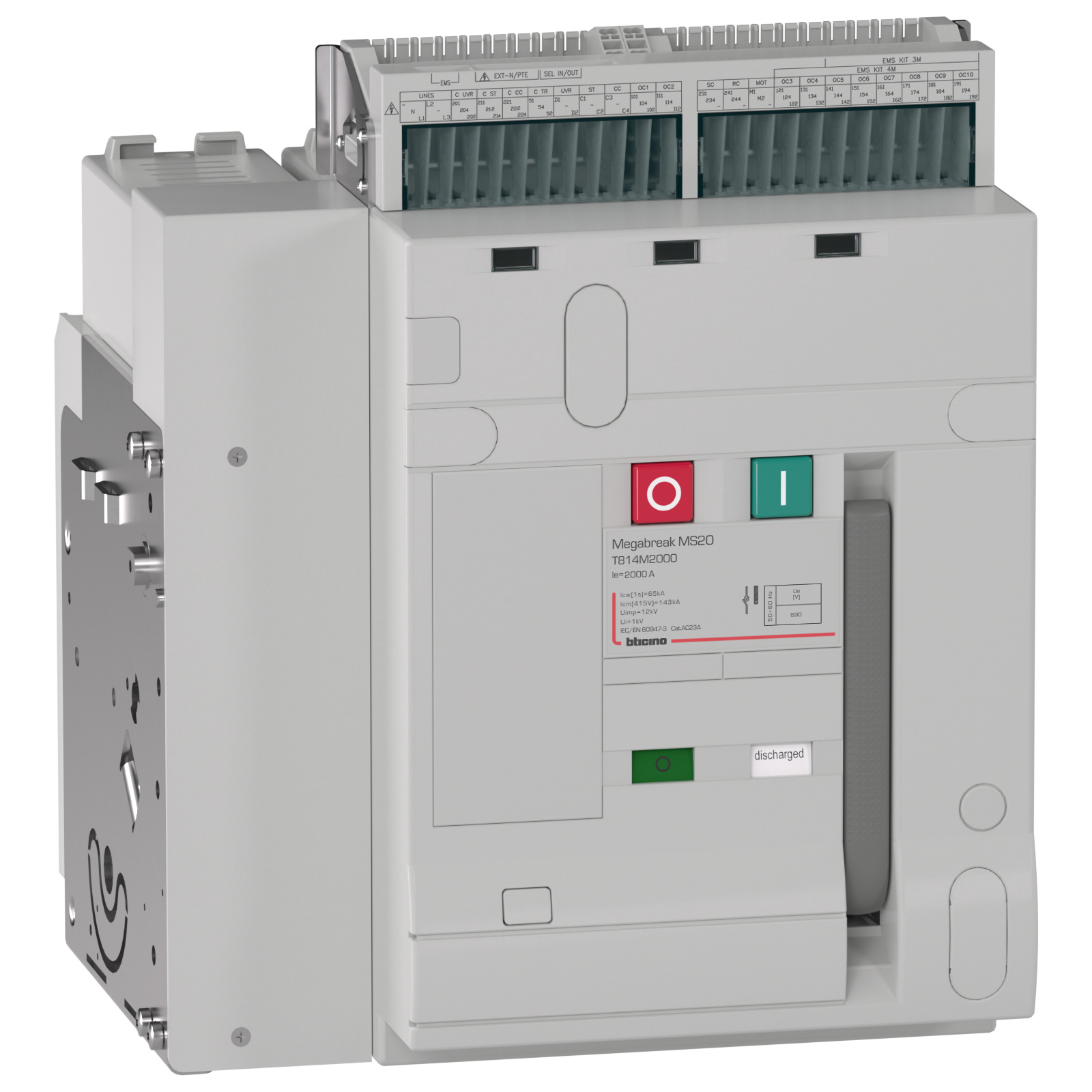 DIsconnector MEGABREAK MS20 fixed 4P Frame 1 - 2000A 