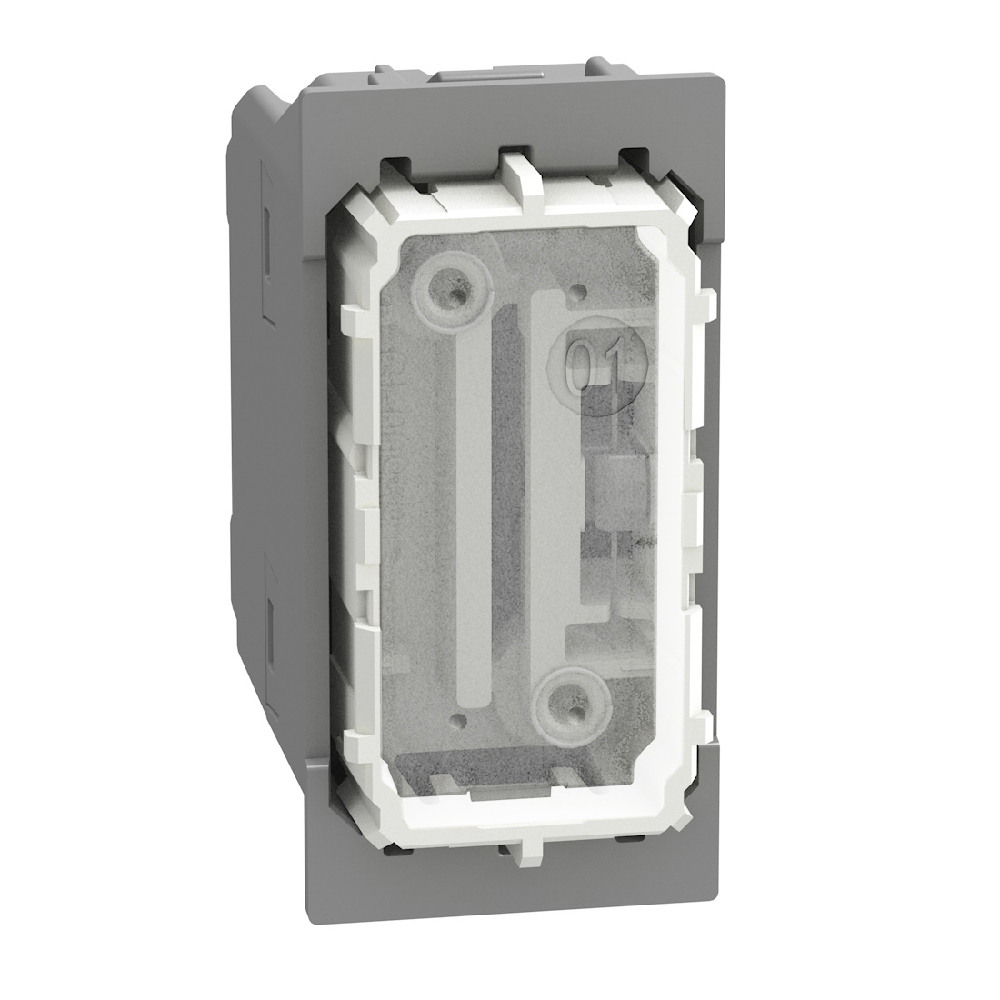 4-way switch 1P 10AX 1 module, neutral, rocker, lightable,  screw & plate terminals