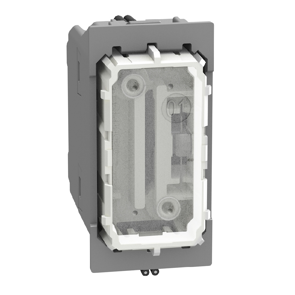 4-way switch 1P 10AX 1 module, neutral, rocker, lightable,  screw & plate terminals