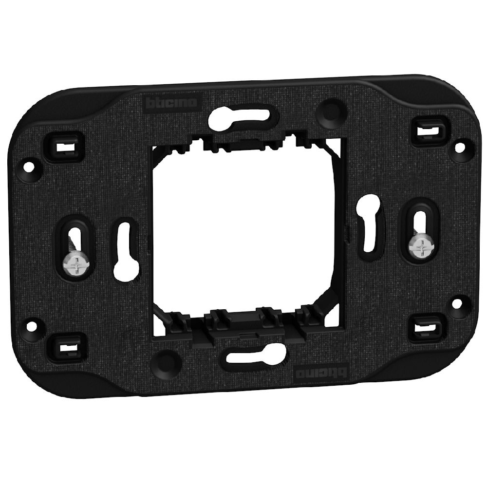 Supporting frame 57/71 mm 2 modules centered with screws item Y4000
