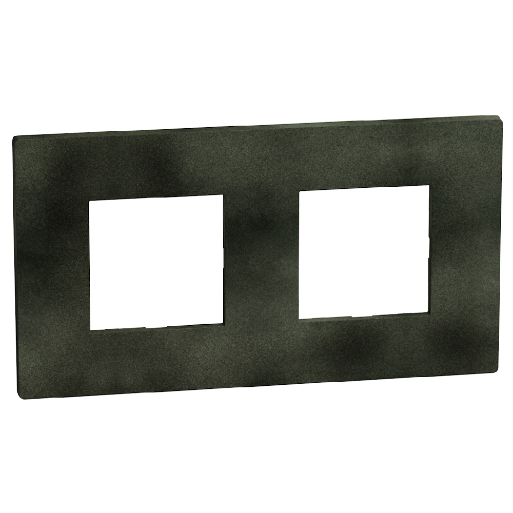 Light Now - Coverplate 2+2 modules - dark green