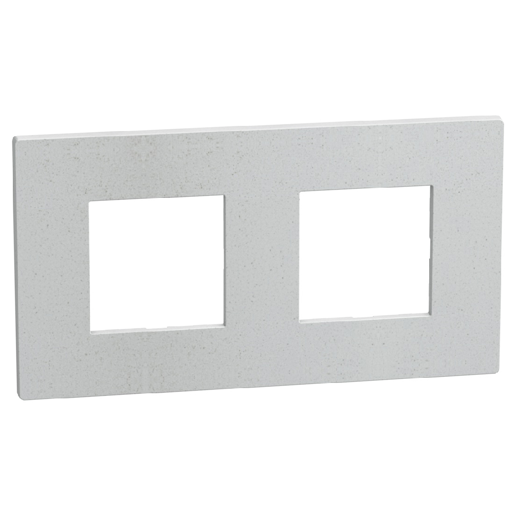 Light Now - Cover plate 2+2 modules - white mica