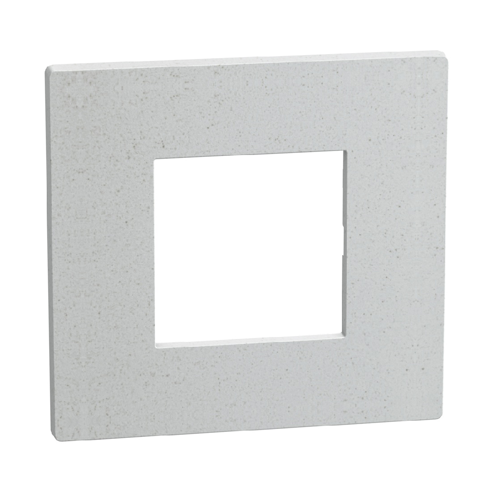Light Now - Cover plate 2 modules - white mica