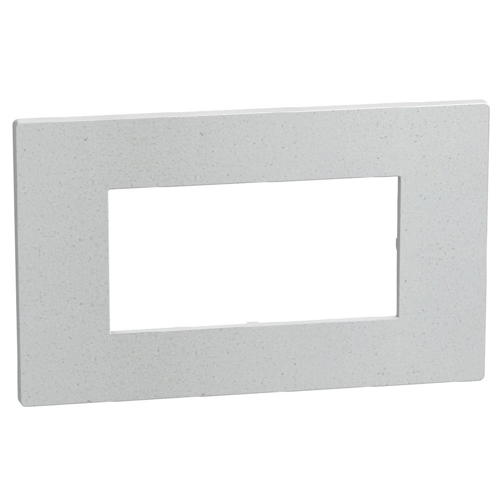 Light Now - Cover plate 4 modules - white fiber
