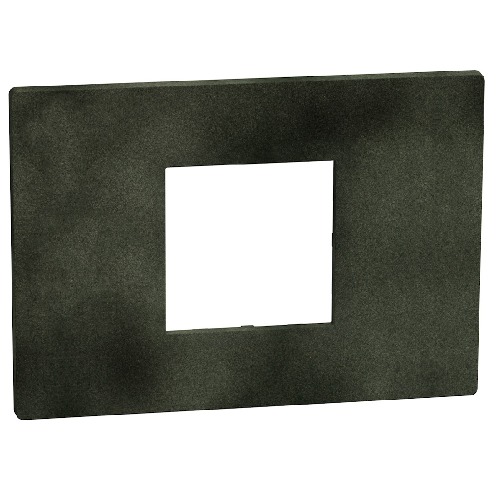 Light Now - Coverplate 2 centered modules - dark green