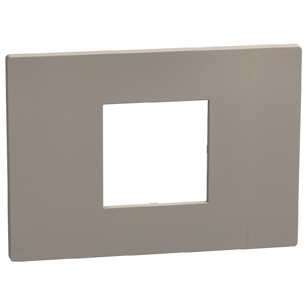 Light Now - Cover plate 2 centered modules - stone