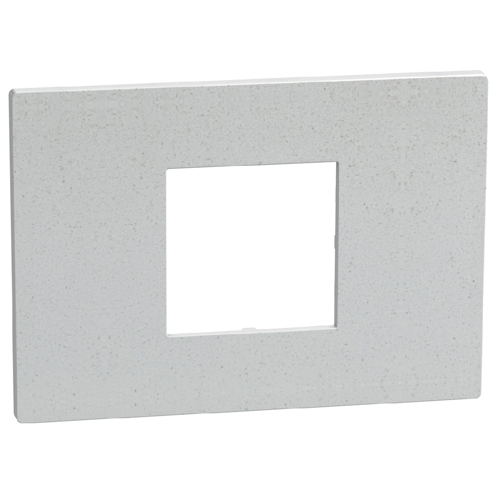 Light Now - Cover plate 2 centered modules - white fiber