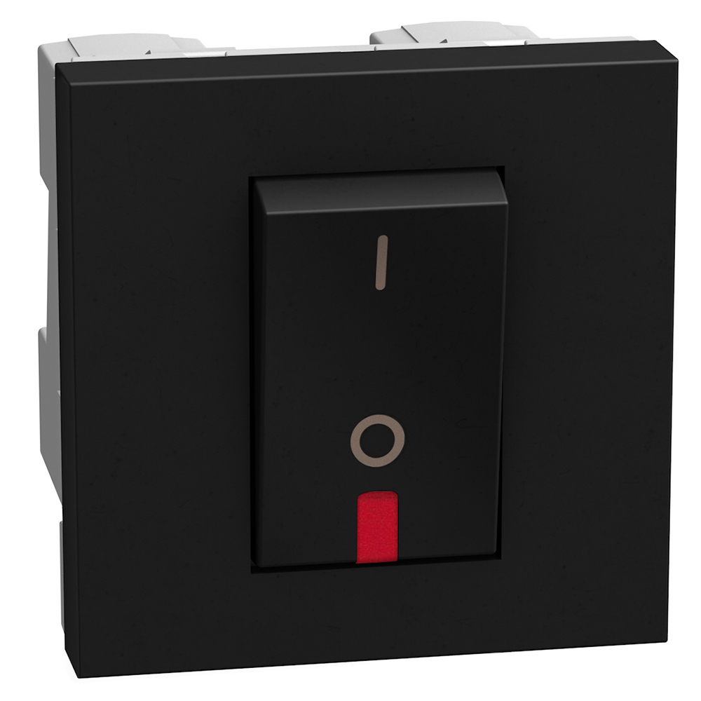 2P 1-way switches 32 A 250 V - 2 modules - dark