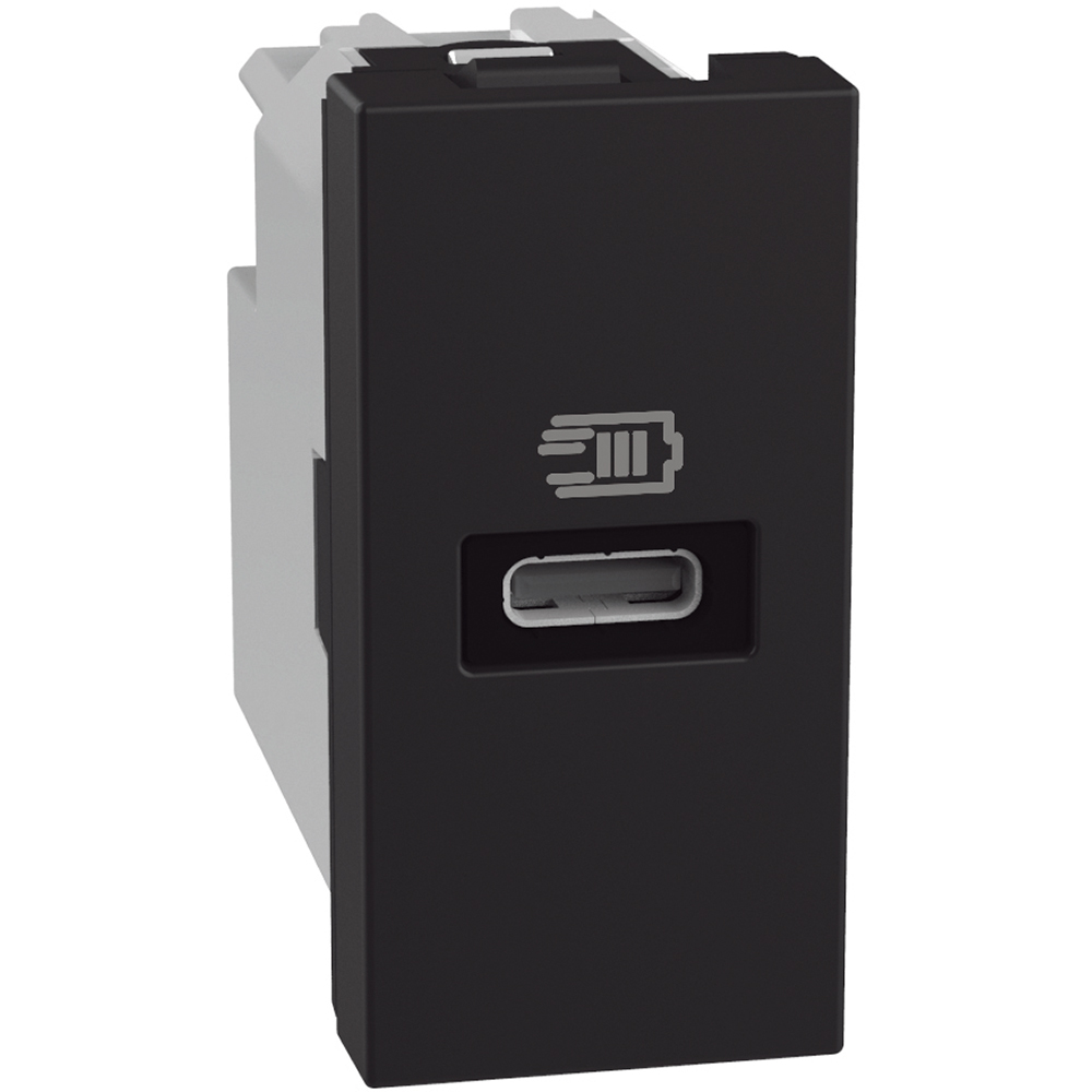 Single USB sockets - 1 x Type-C 20 W - 1 module - stone