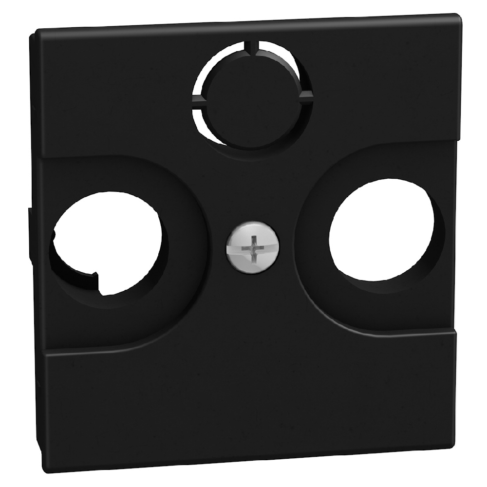 Cover TV-R-SAT - 2 modules - dark