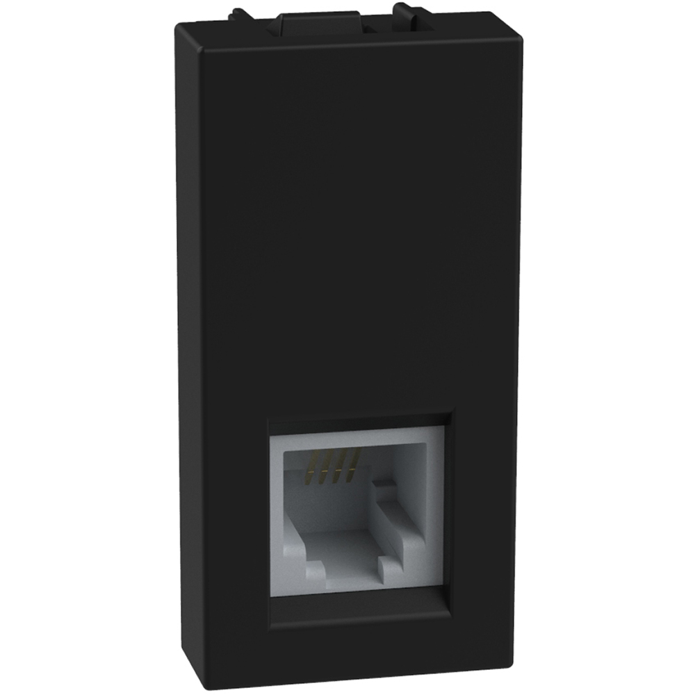 RJ11 connector type K10 - 1 module - dark