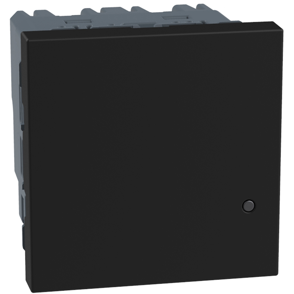 Dimmer/switch without neutral. Power supply 110-230 Vac - 2 modules - dark