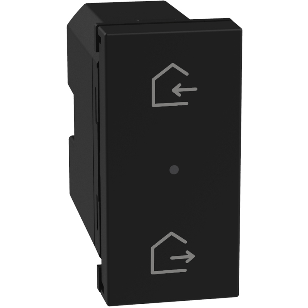 Flush-mounting wireless Home/Away scenario controls - 3V battery power supply - dark