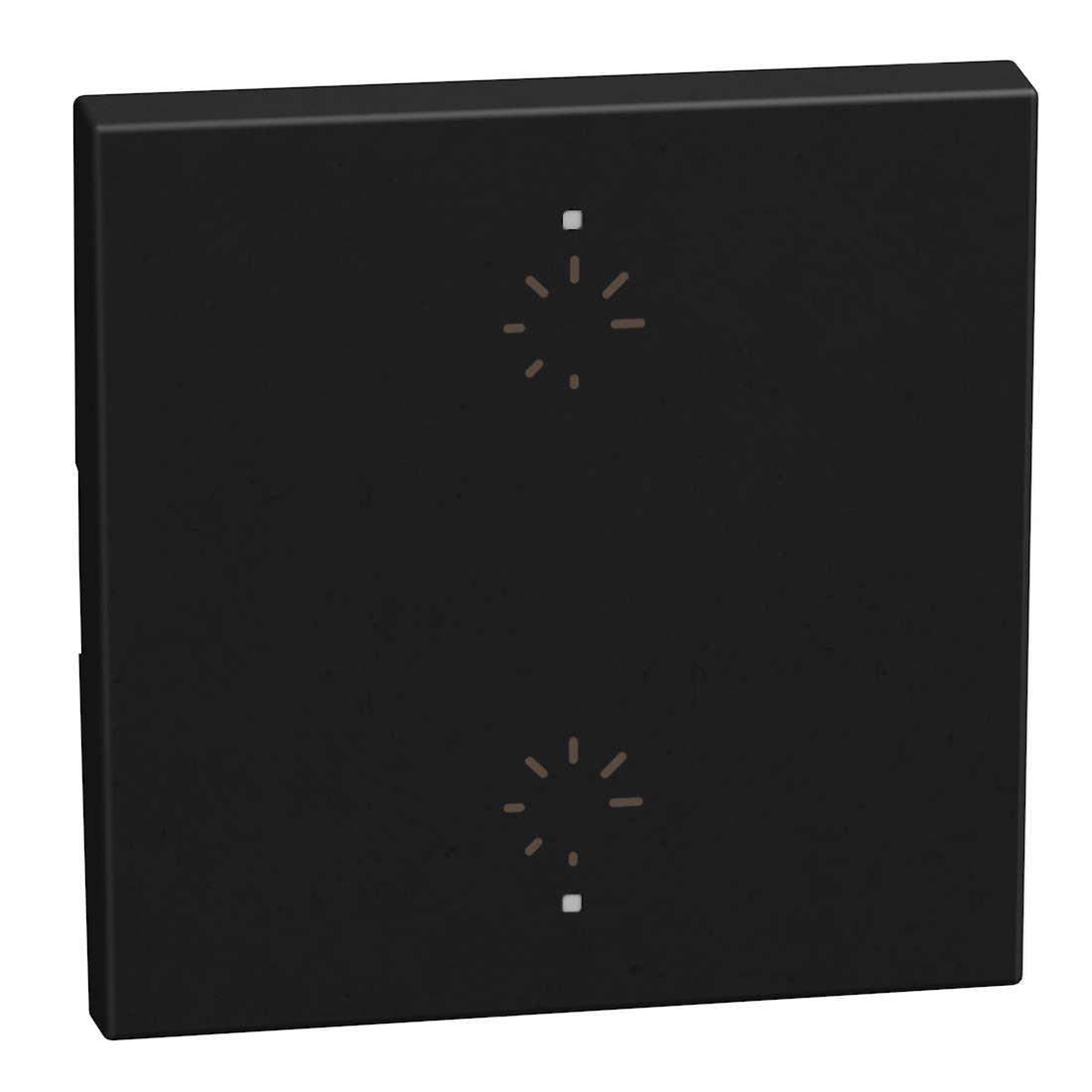 2 functions silk-screen printed Key cover with symbol 2 Dimmer - 2 modules - dark