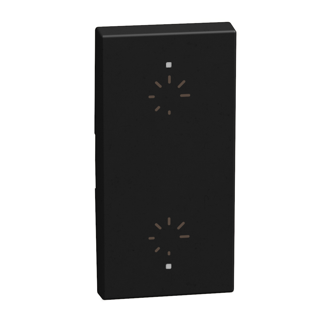2 functions silk-screen printed Key cover with symbol 2 Dimmer - 1 module - dark