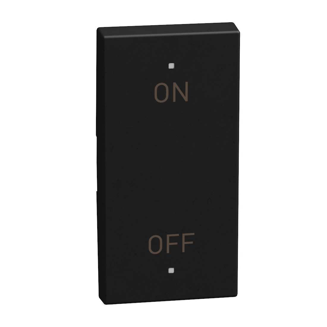 2 functions silk-screen printed Key cover with symbol On - Off - 1 module - dark