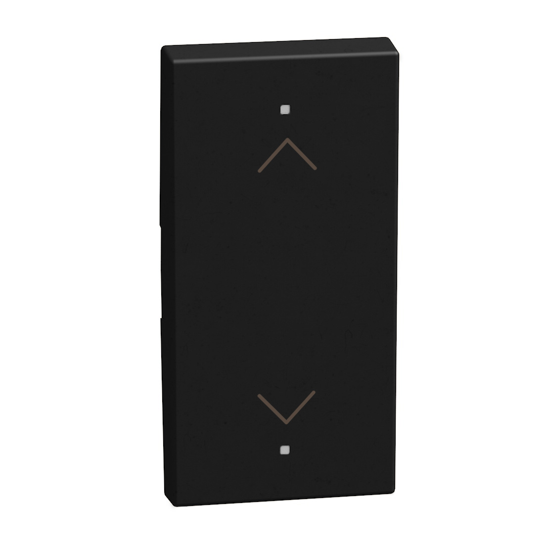 2 functions silk-screen printed Key cover with symbol Up - down - 1 module - dark