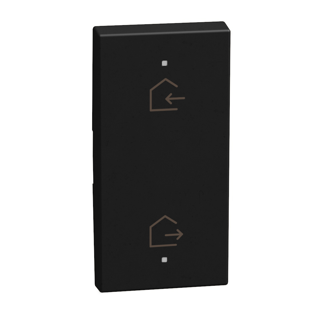 2 functions silk-screen printed Key cover with symbol Home-away - 1 module - dark