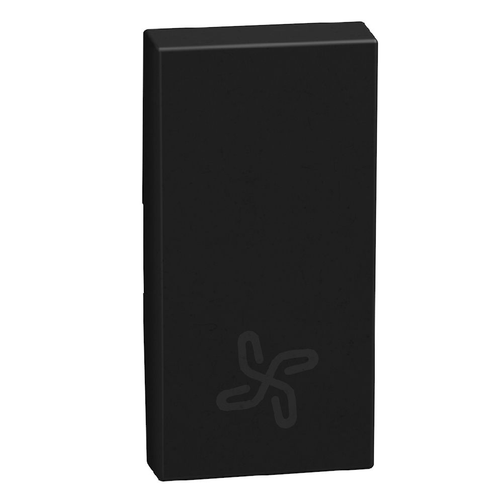 lightable key cover with key symbol, 1 module dark, rocker