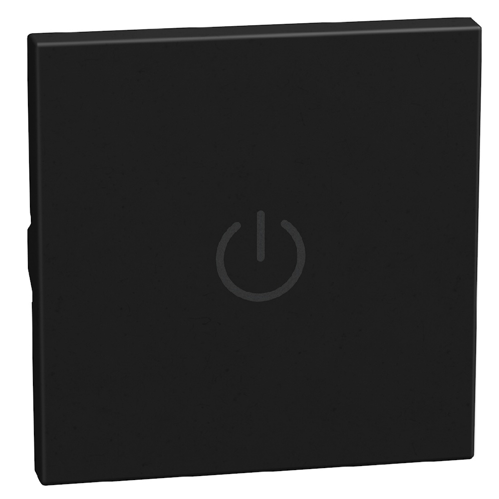 lightable key cover with boyler symbol, 2 modules dark, axial