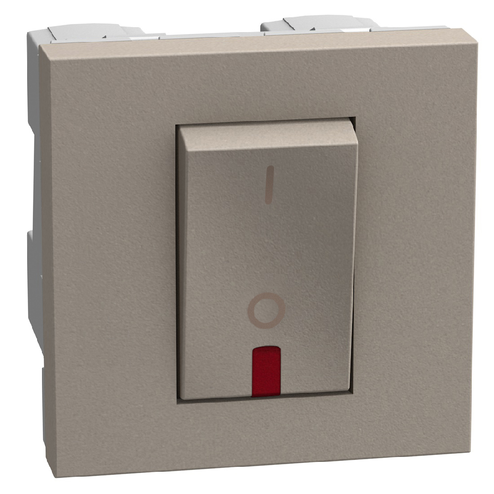 2P 1-way switches 32 A 250 V - 2 modules - stone
