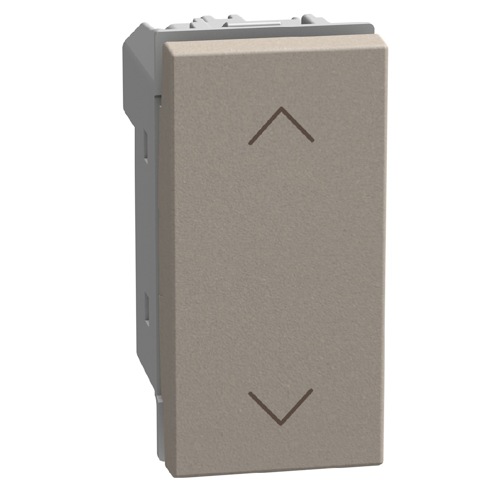 Changeover switch 1P 10 AX - 250 V 1-0-2 - not lightable - 1 module - stone