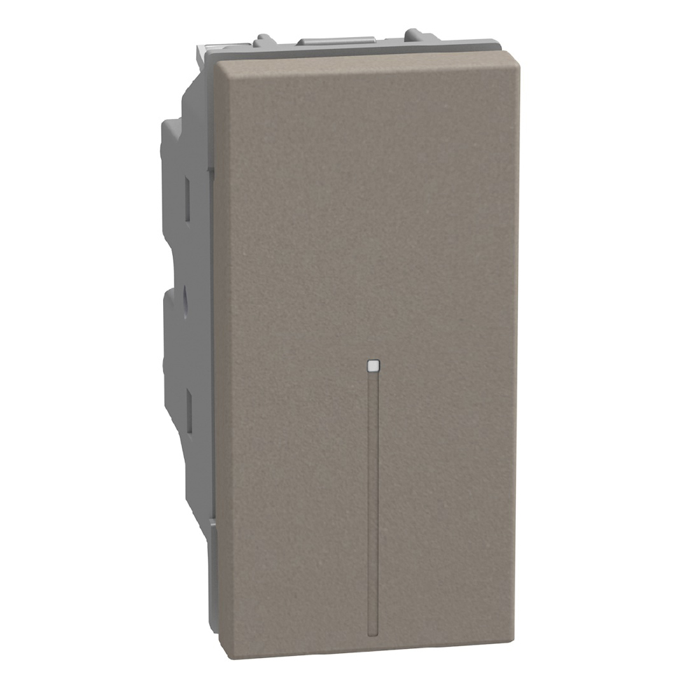 2- way switch 1P 10AX 1 module stone, axial, lightable, automatic terminals