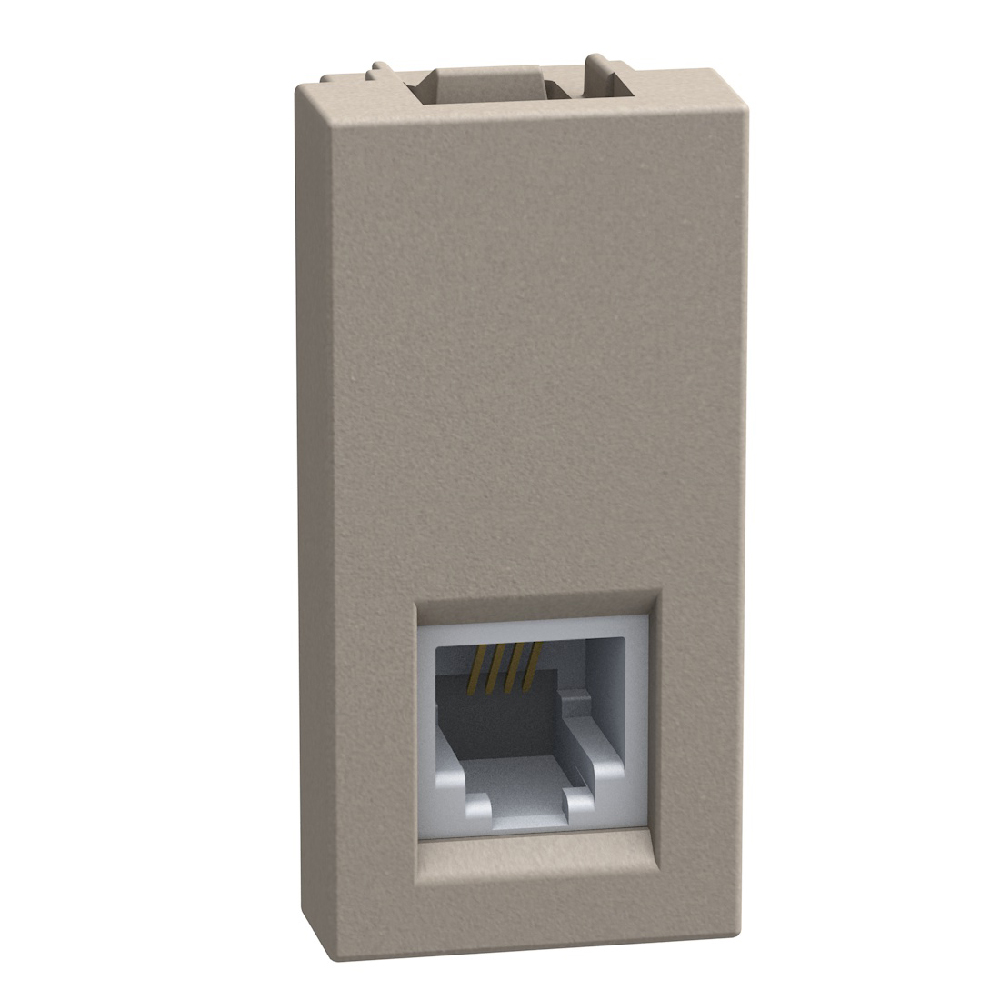 RJ11 connector type K10 - 1 module - stone