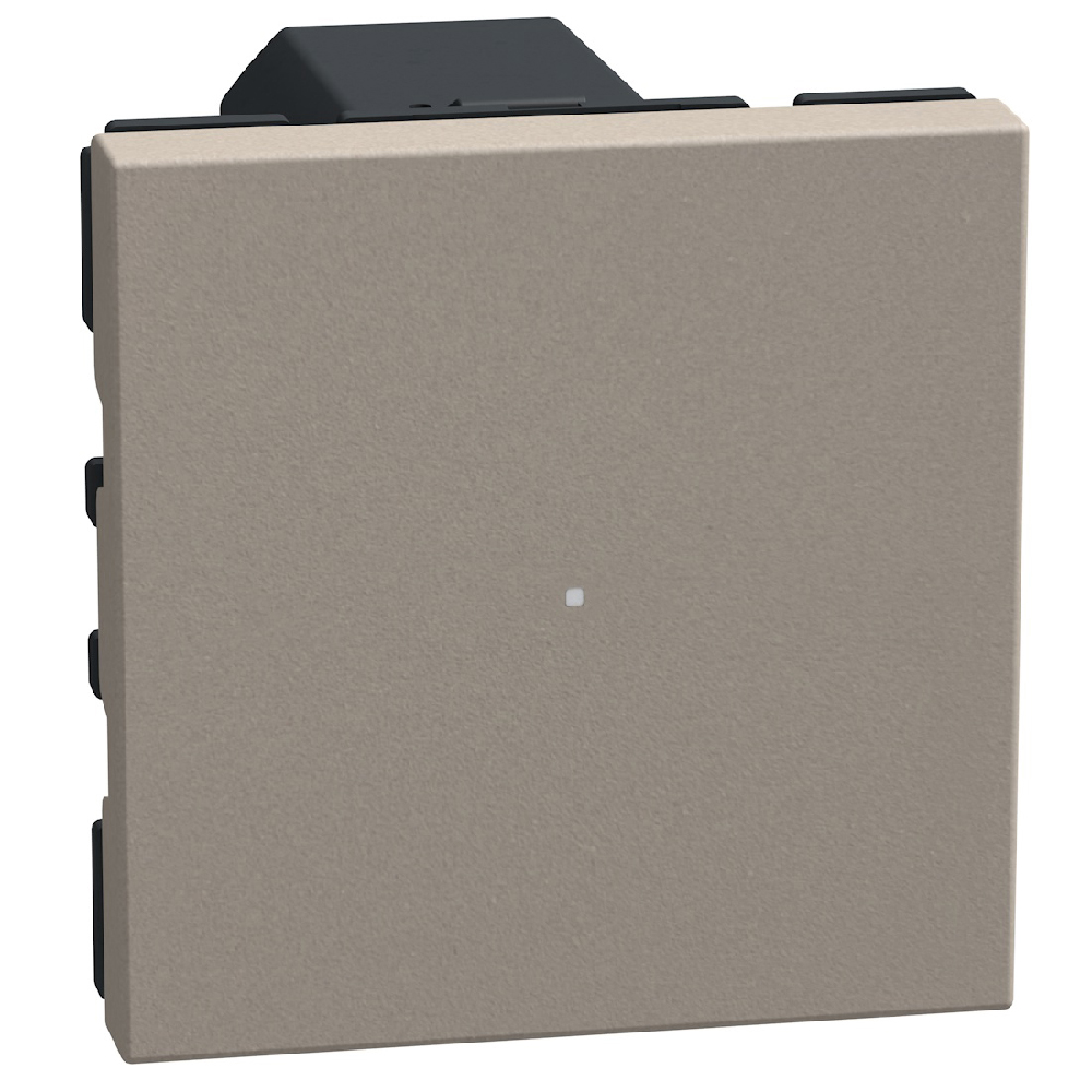 Dimmer/switch. Power supply 110-230 Vac - 2 modules - stone