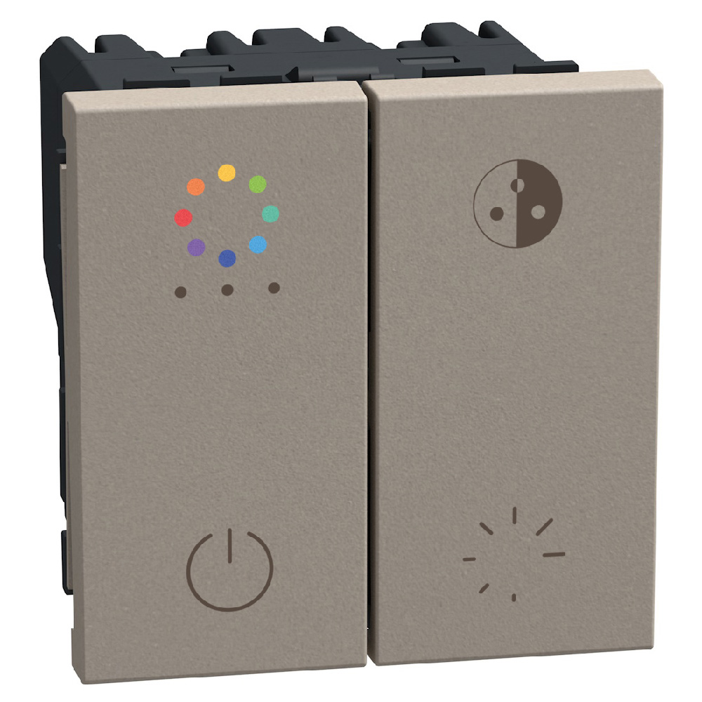 Dimmer for (LEDs) DALI ballasts and drivers - 2 modules - stone