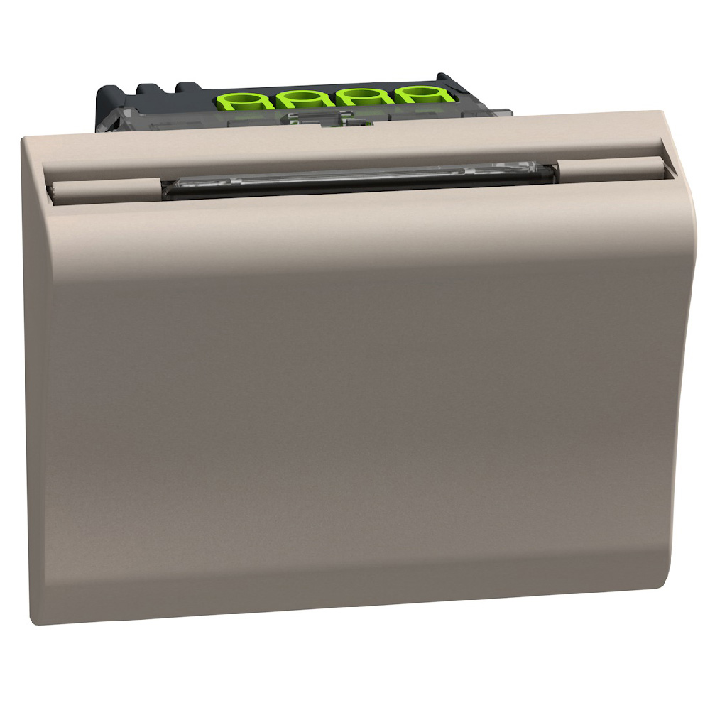 Badge-holder pocket for hotel room with RFID technology recognition - 2 modules - stone