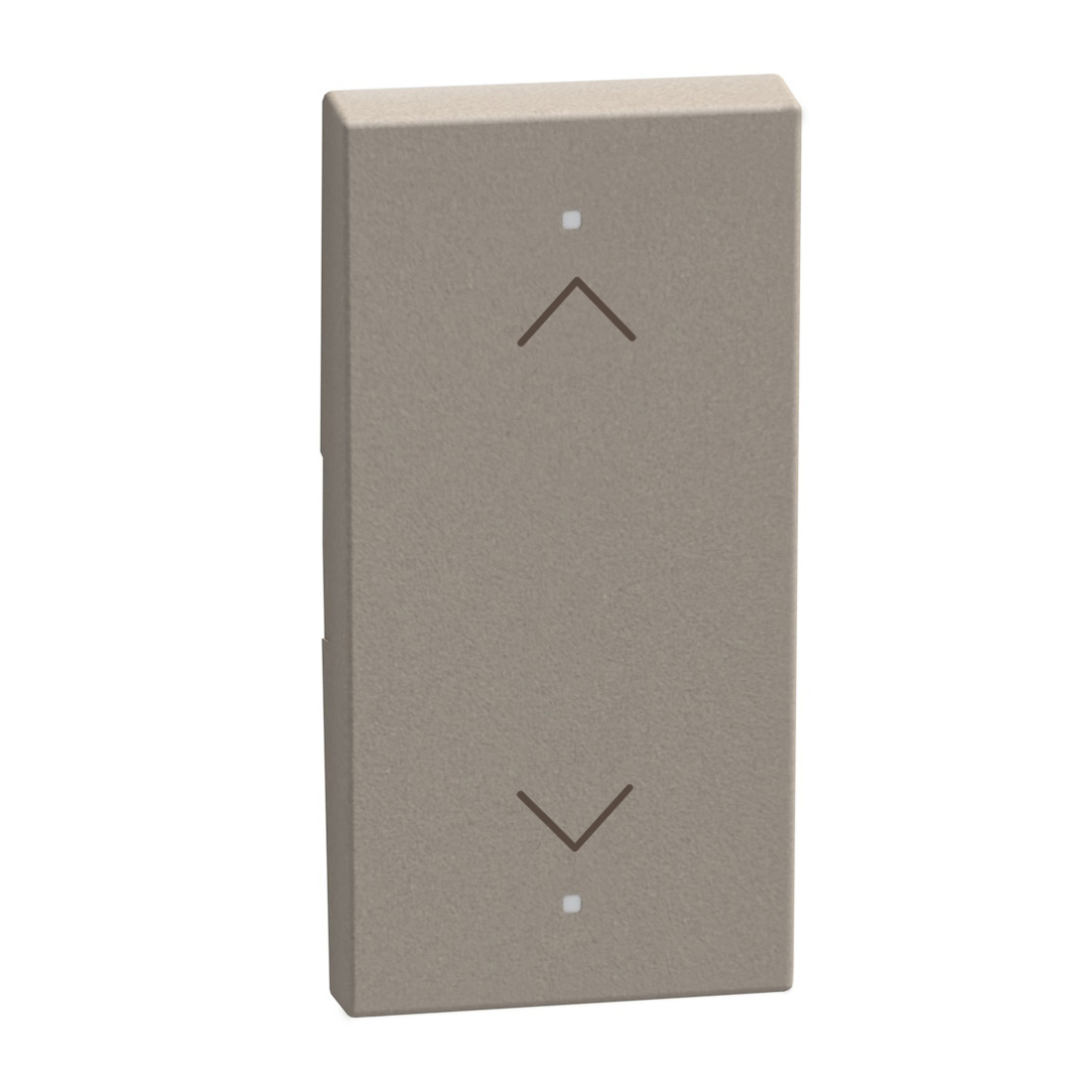 2 functions silk-screen printed Key cover with symbol Up - down - 1 module - stone