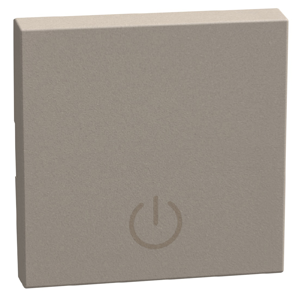 lightable key cover with boyler symbol, 2 modules stone, rocker