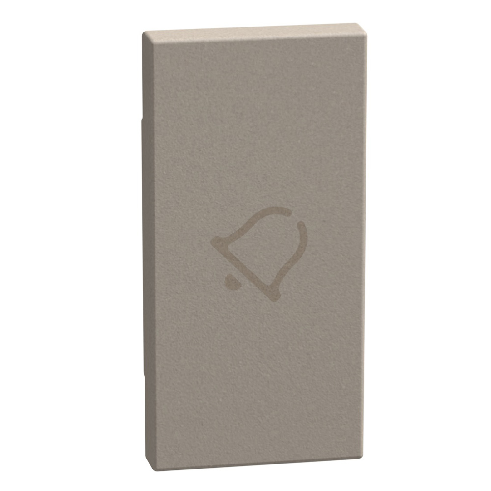 lightable key cover with bell symbol, 1 module stone, axial