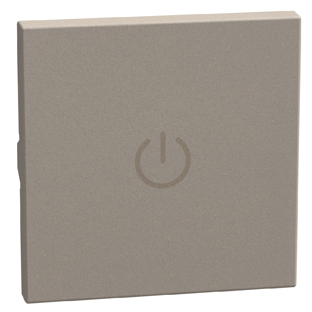 lightable key cover with boyler symbol, 2 modules stone, axial
