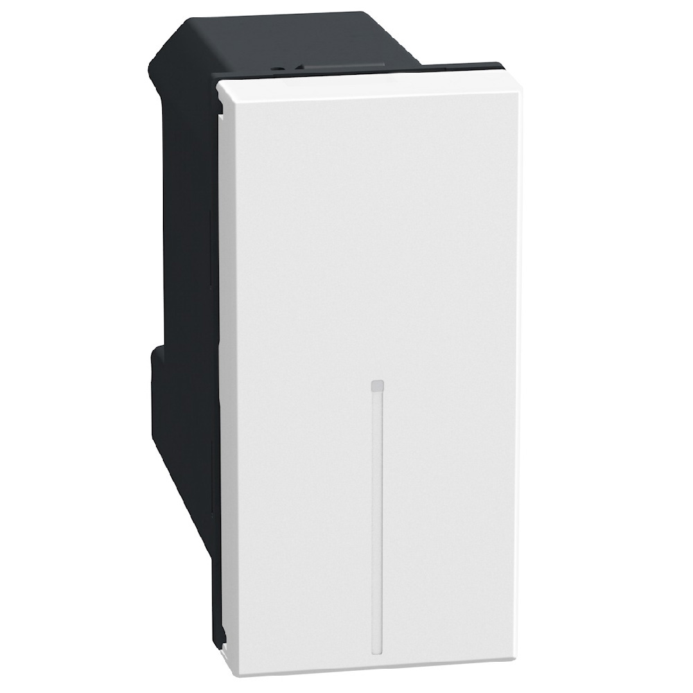 Connected 2-way switch. Power supply 110-230 Vac - 1 module - white