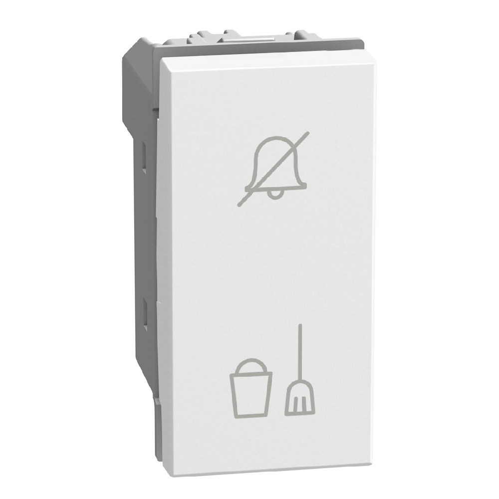 Changeover switch for hotel room “do not disturb / make up the room” - 1 module - white