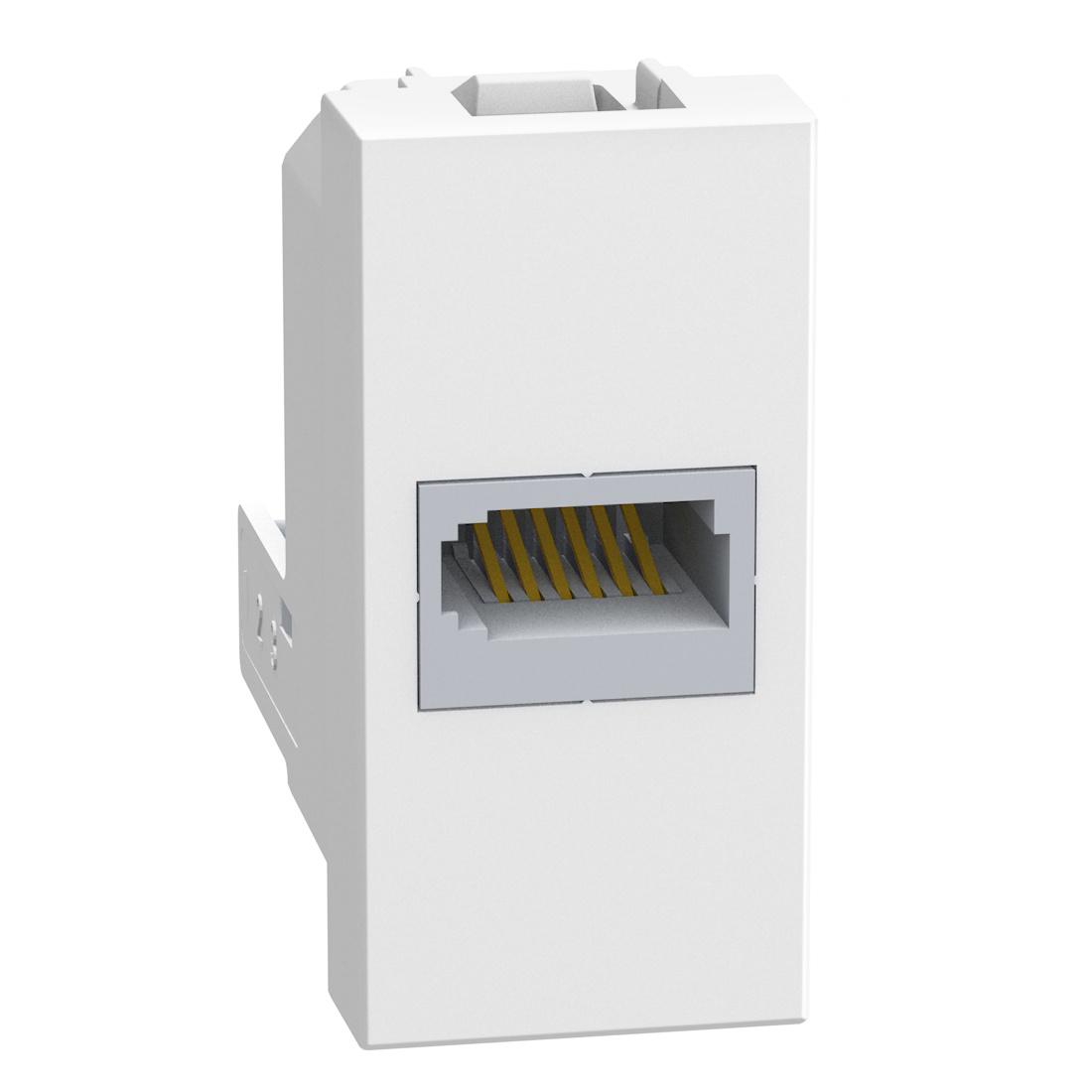 RJ11 Israeli standard telephone socket - 1 module - white
