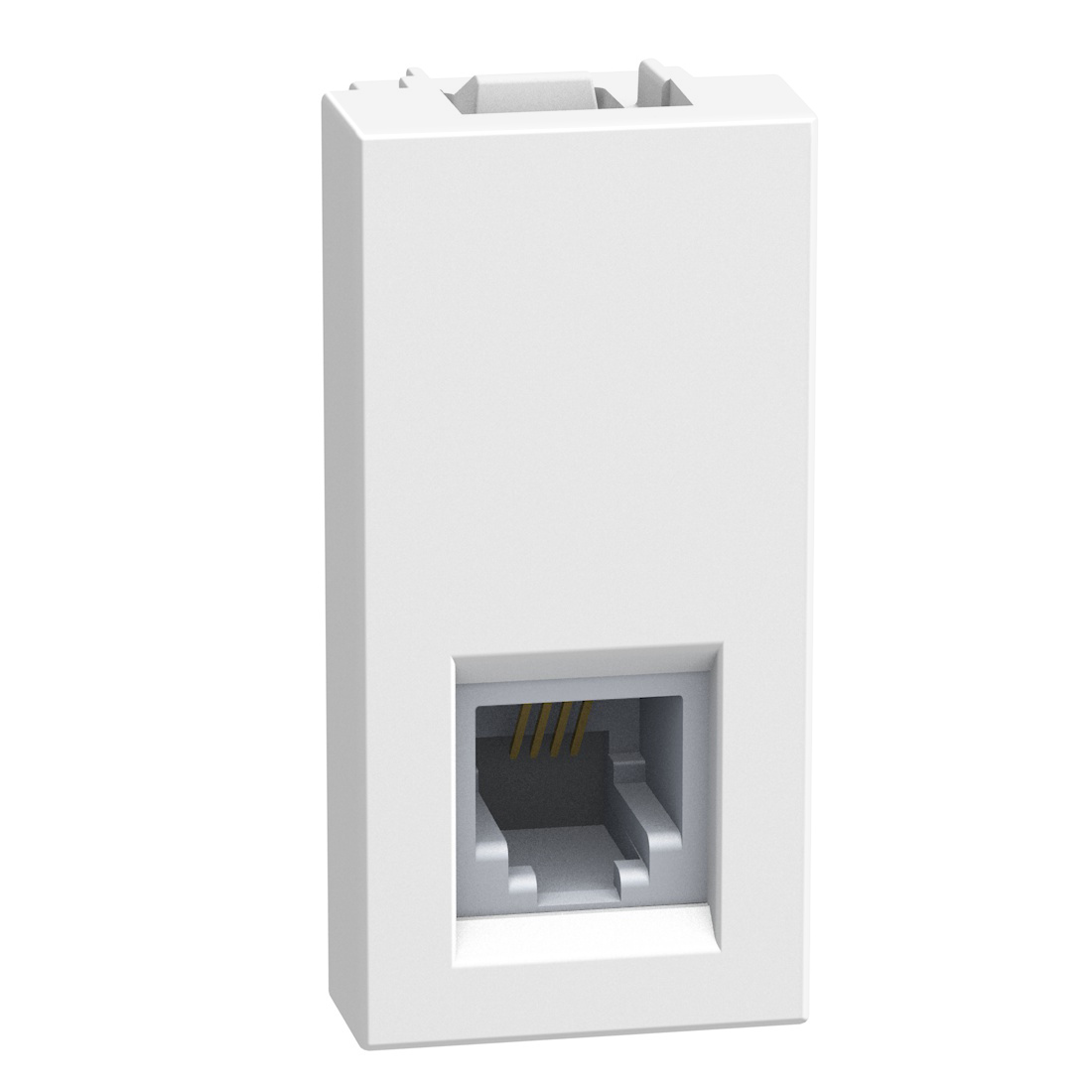 RJ11 connector type K10 - 1 module - white