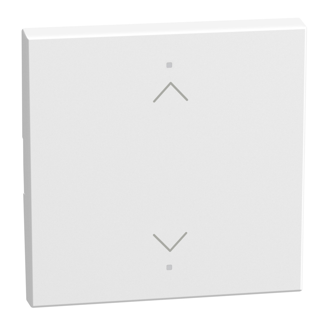 2 functions silk-screen printed Key cover with symbol Up - down - 2 modules - white
