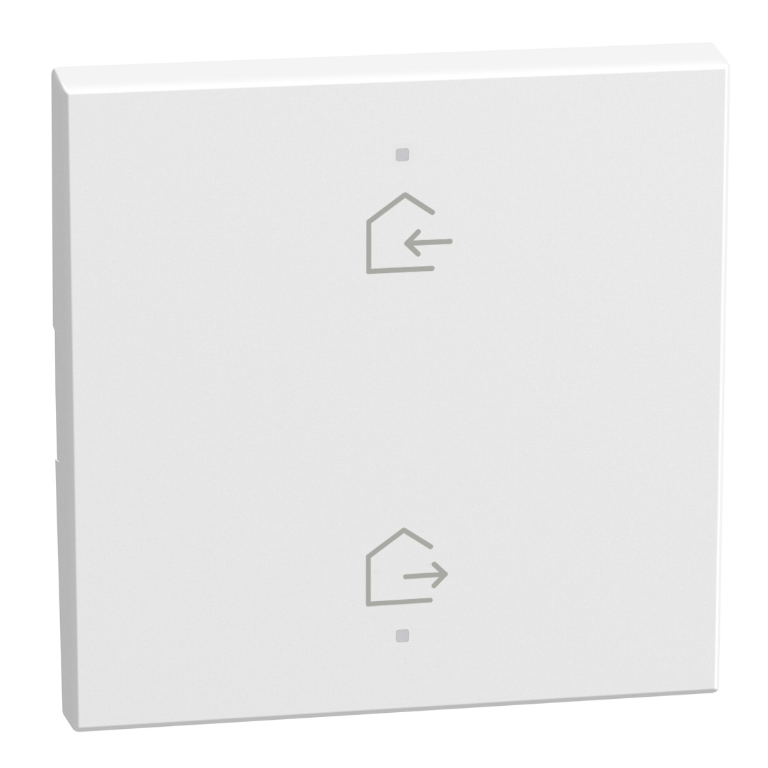 2 functions silk-screen printed Key cover with symbol Home-away - 2 modules - white