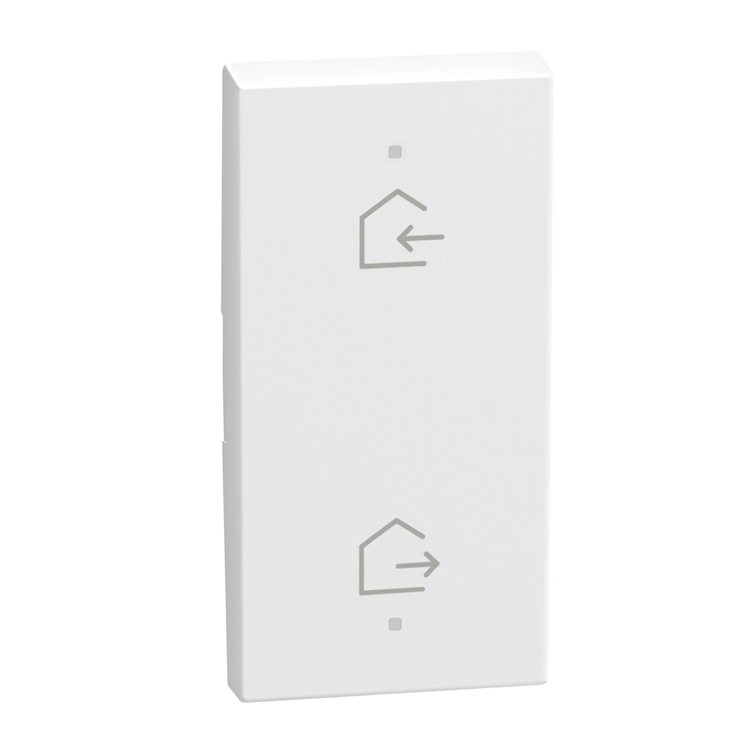 2 functions silk-screen printed Key cover with symbol Home-away - 1 module - white