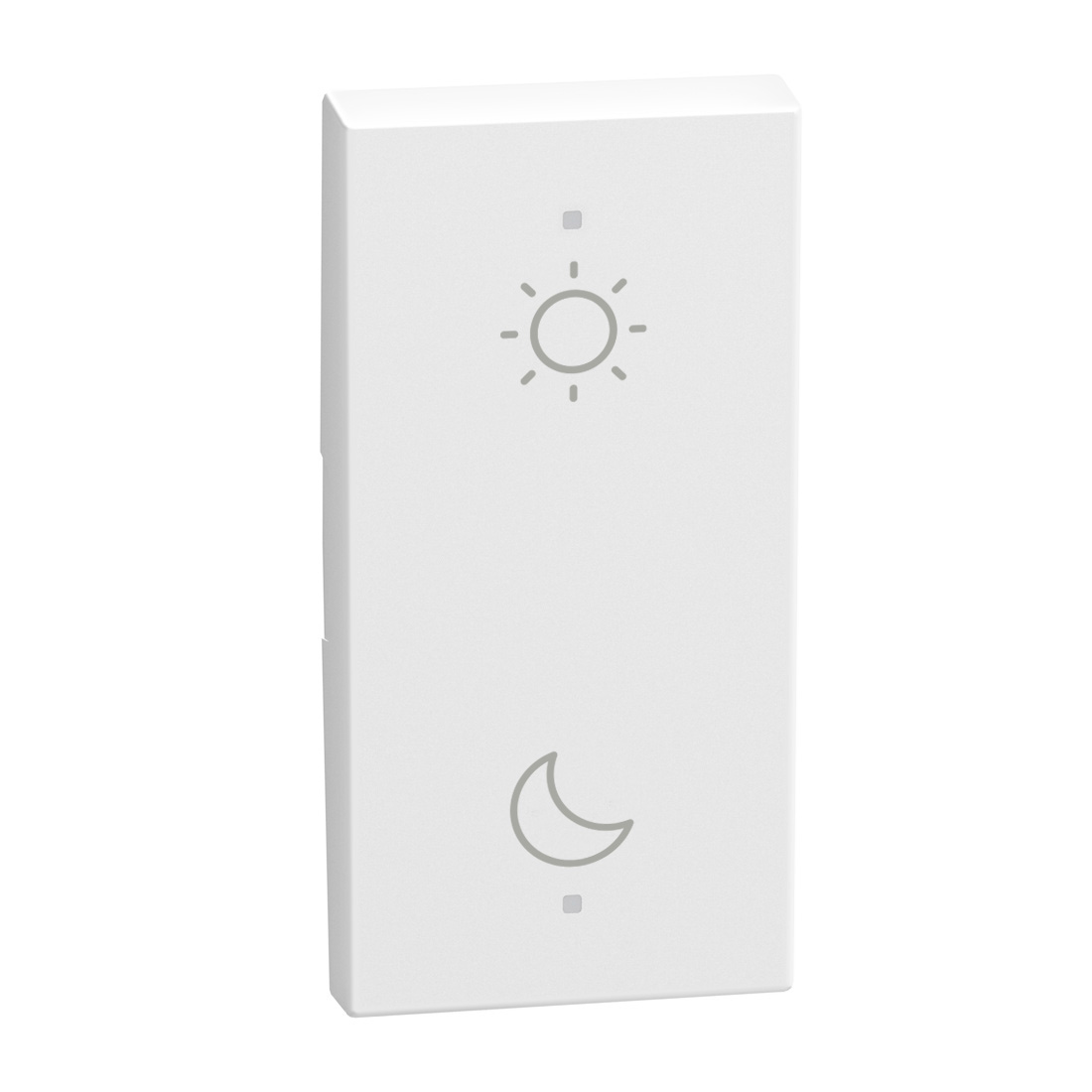 2 functions silk-screen printed Key cover with symbol Day-night - 1 module - white