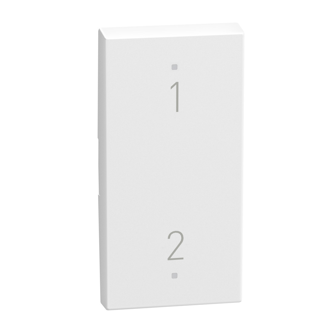 2 functions silk-screen printed Key cover with symbol Scenario N° 1 - 2 - 1 module - white