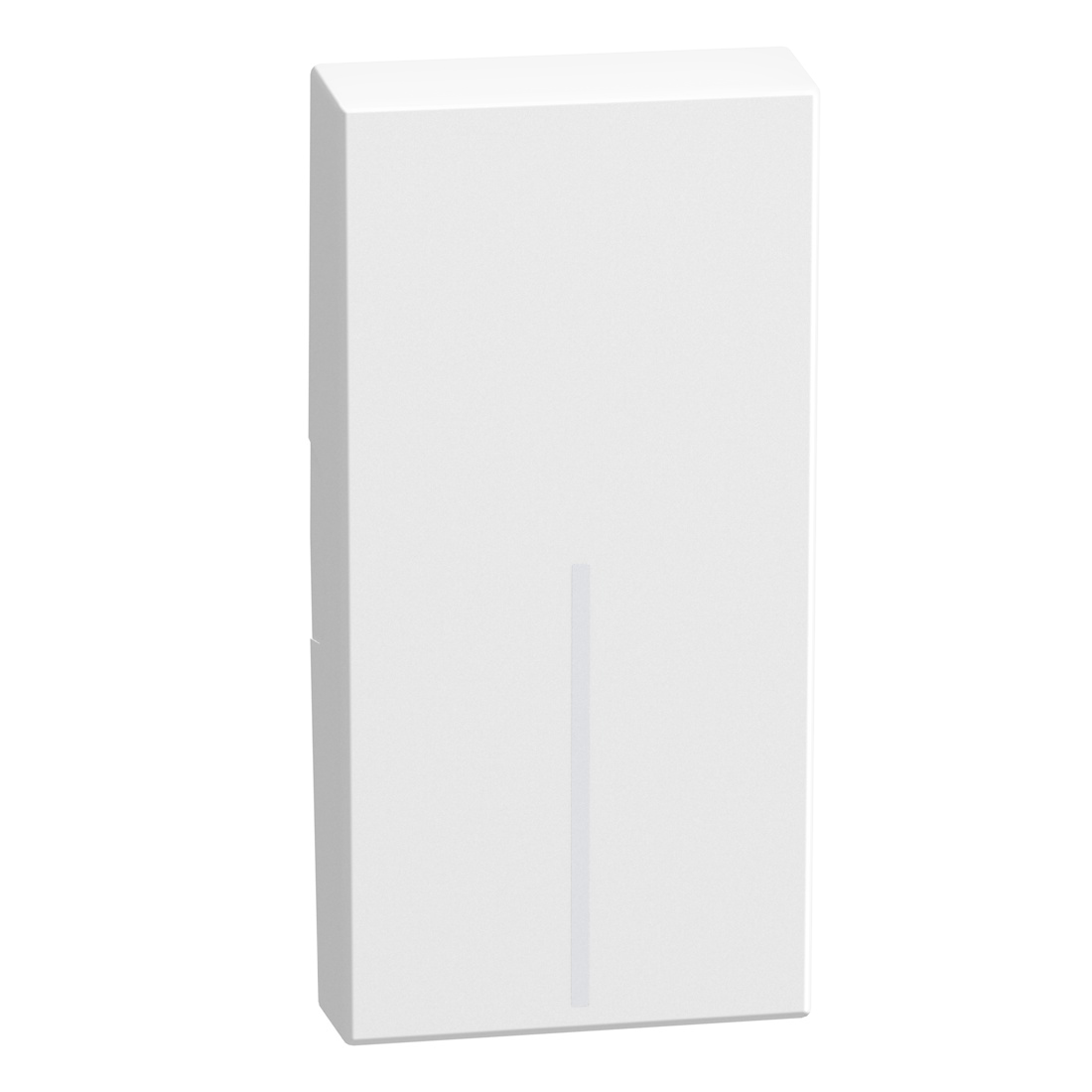 lightable key cover 1 module white, rocker