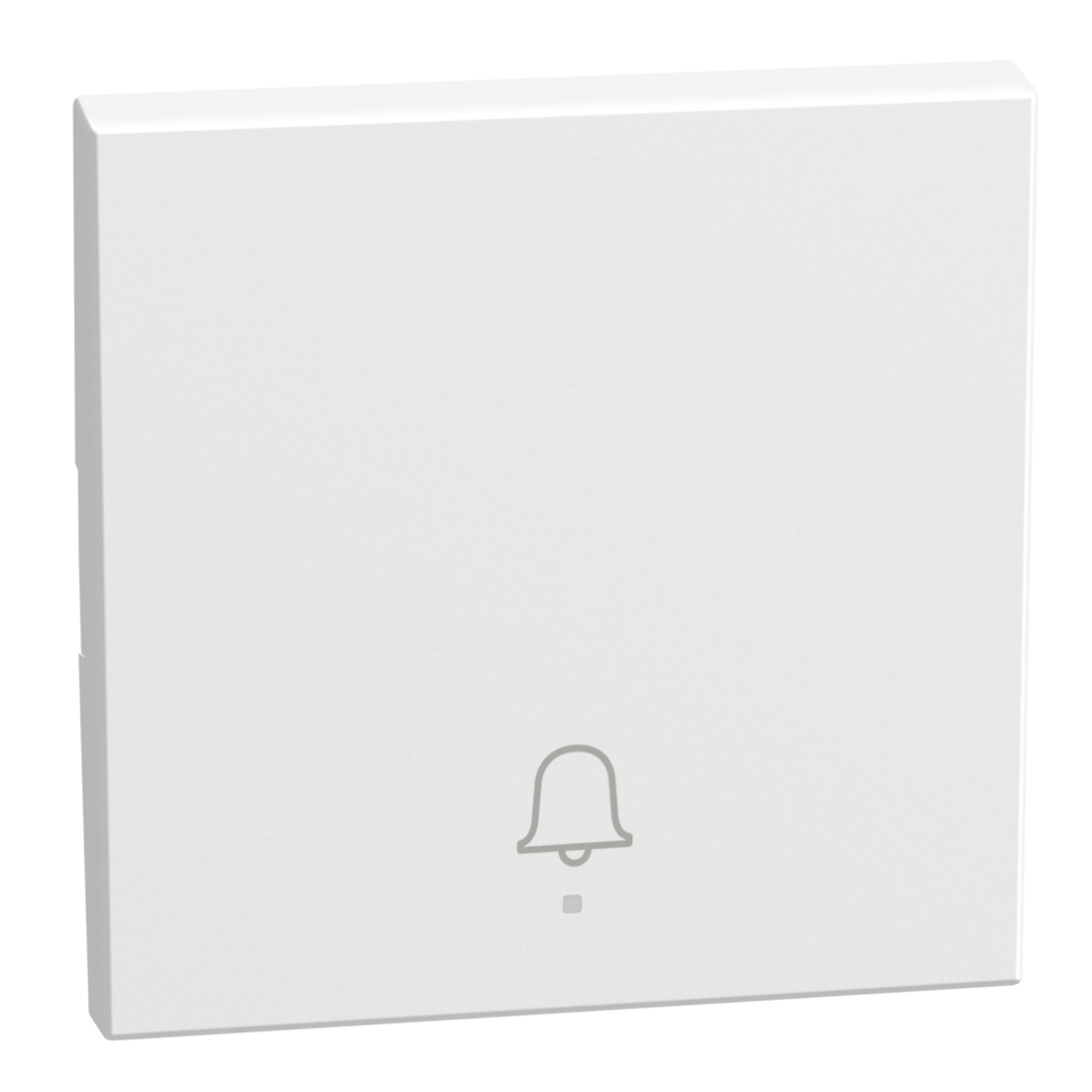 1 function silk-screen printed Key cover with symbol Doorbell - 2 modules - white