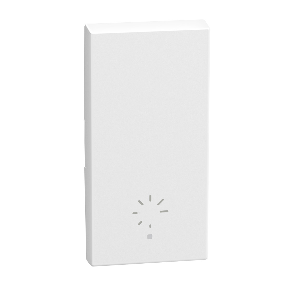 1 function silk-screen printed Key cover with symbol Dimmer - 1 module - white