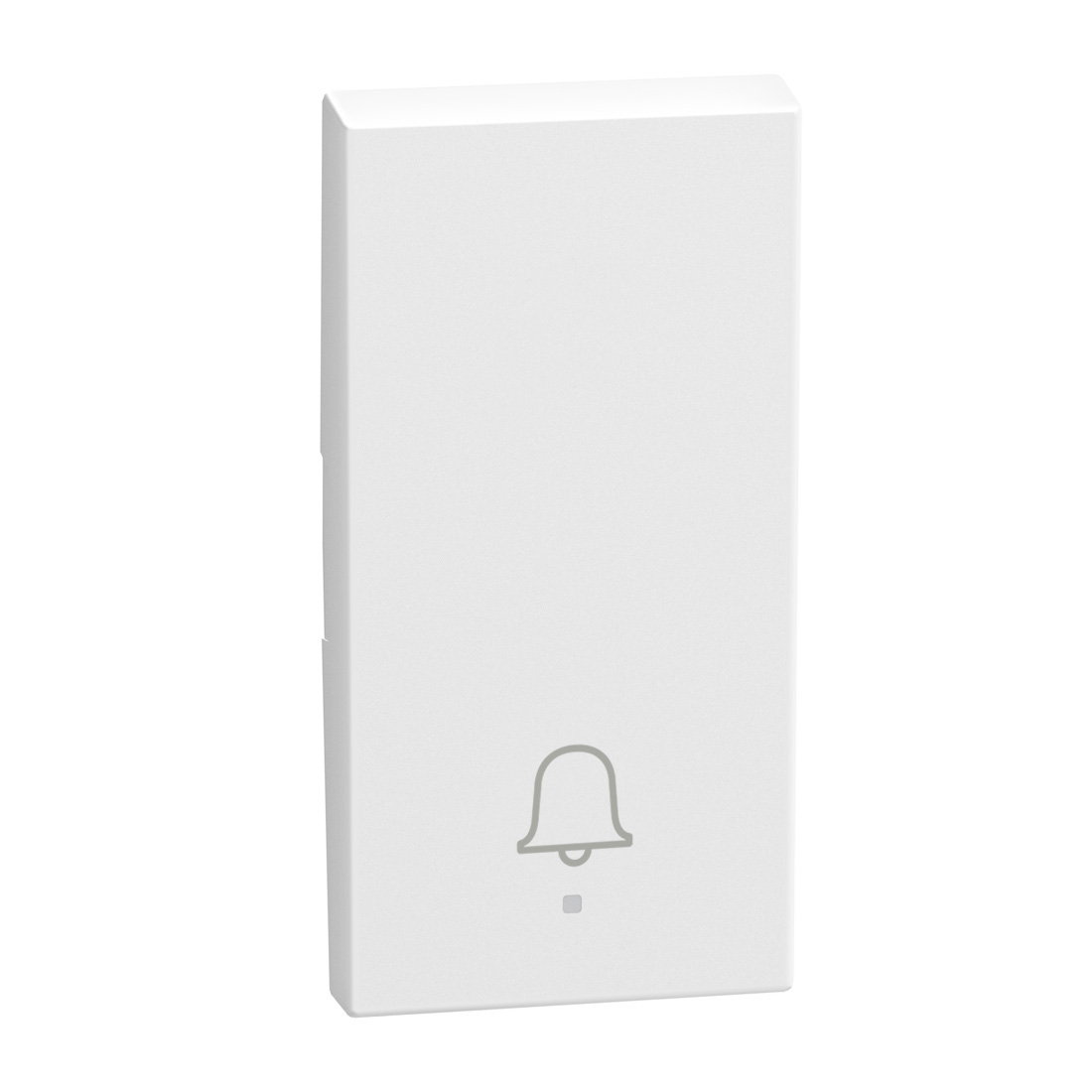 1 function silk-screen printed Key cover with symbol Doorbell - 1 module - white